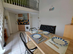 Appartement rénové 2 pièces avec mezzanine, terrasse et accès direct plage - FR-1-326-748